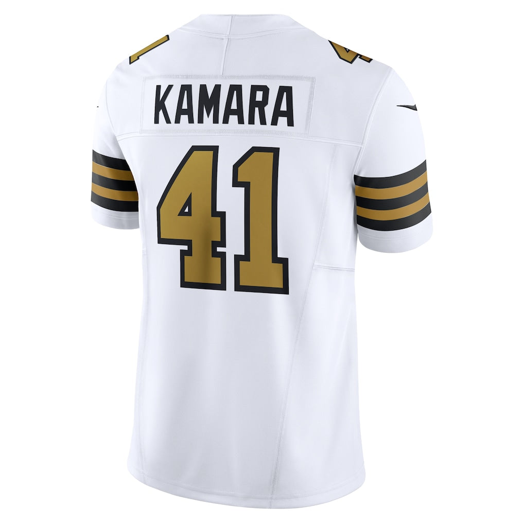 NO.Saints #41 Alvin Kamara White Vapor F.U.S.E. Limited Jersey