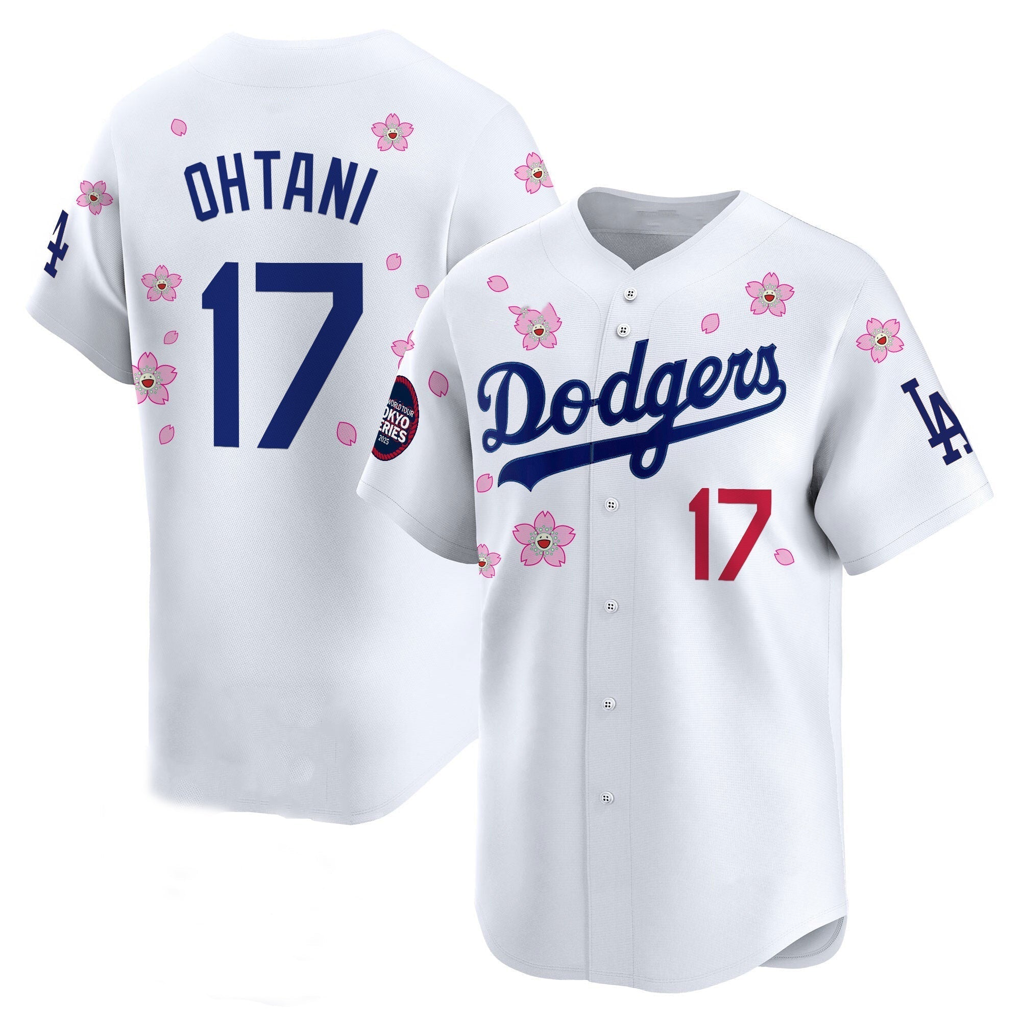 Los Angeles Dodgers #17 Shohei Ohtani White 2025 Tokyo Series Limited Stitched Baseball Jersey