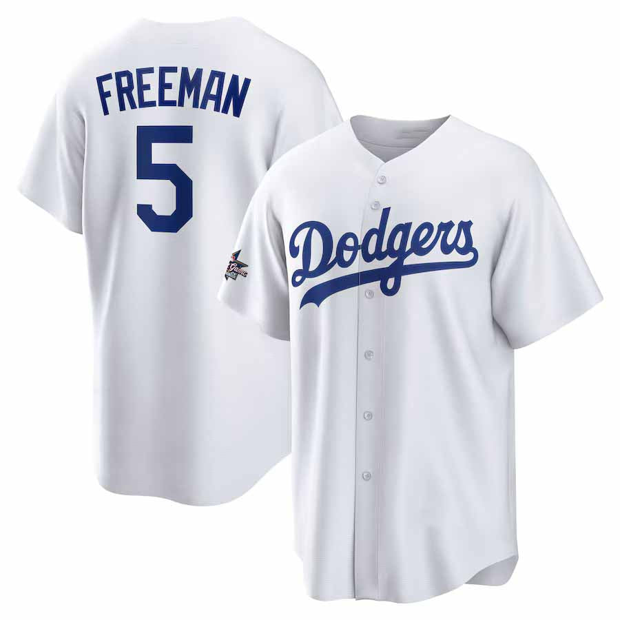 Los Angeles Dodgers #5 Freddie Freeman 2025 All-Star Game Home Replica Player Jersey - White Stitched Baseball Jersey