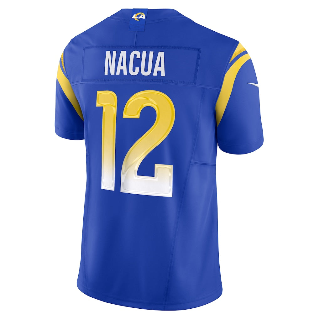 LA.Rams #12 Puka Nacua Royal Vapor F.U.S.E. Limited Jersey