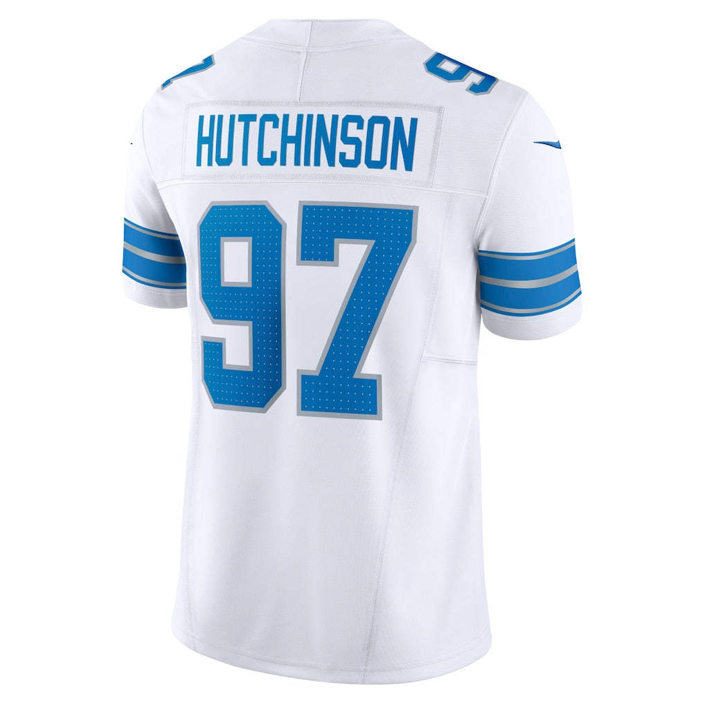 D.Lions #97 Aidan Hutchinson White Vapor F.U.S.E. Limited Jersey