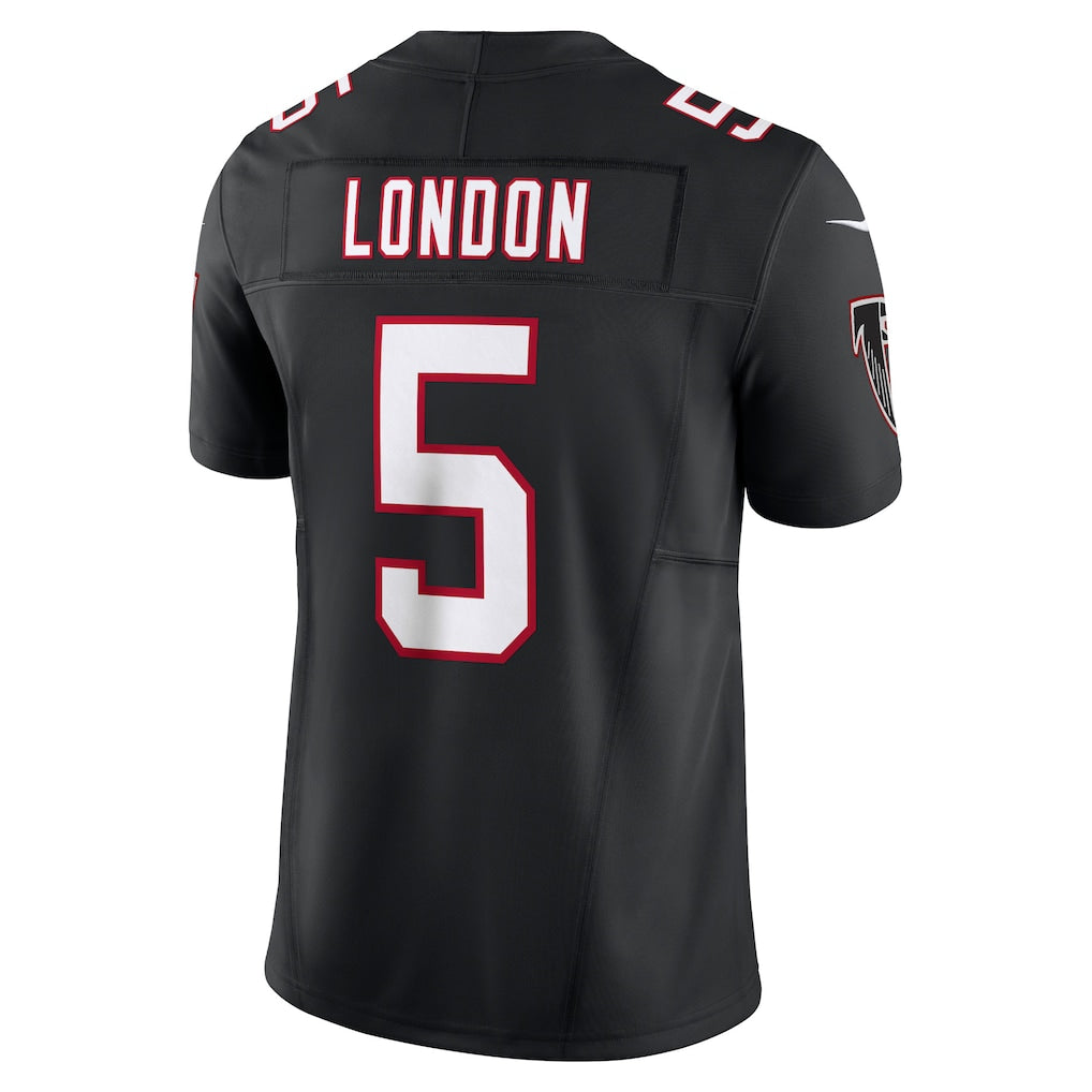 A.Falcons #5 Drake London Black Vapor F.U.S.E. Limited Jersey