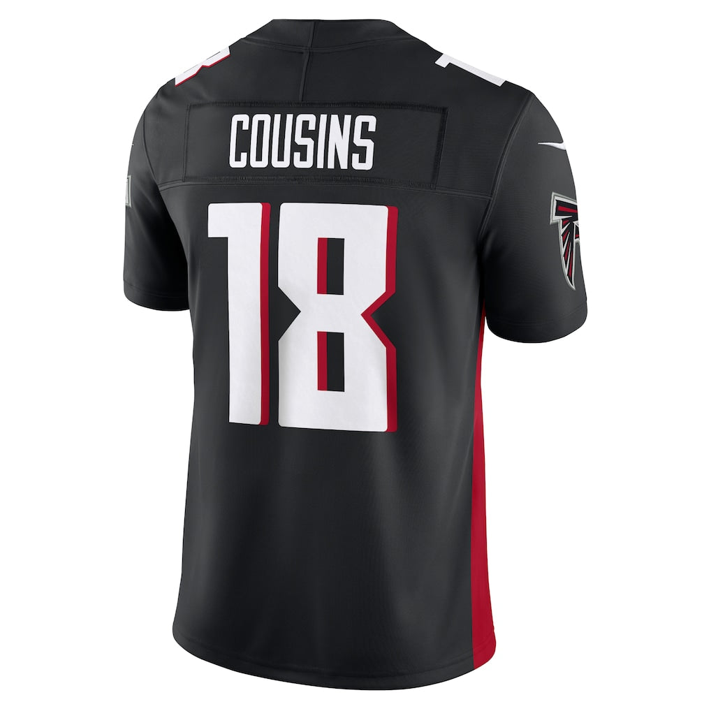 A.Falcons #18 Kirk Cousins Black Vapor F.U.S.E. Limited Jersey