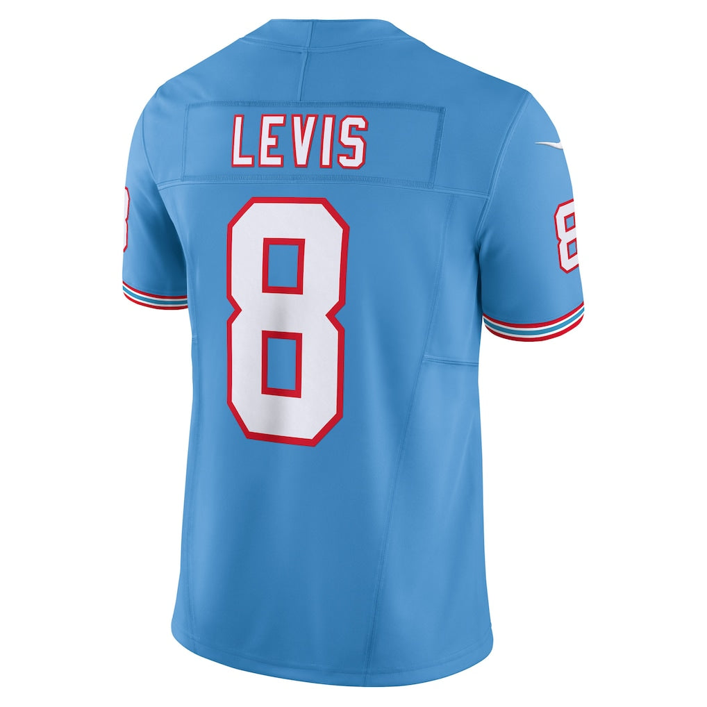 T.Titans #8 Will Levis Light Blue Vapor F.U.S.E. Limited Jersey