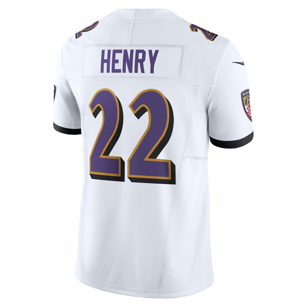 B.Ravens #22 Derrick Henry White Vapor F.U.S.E. Limited Jersey