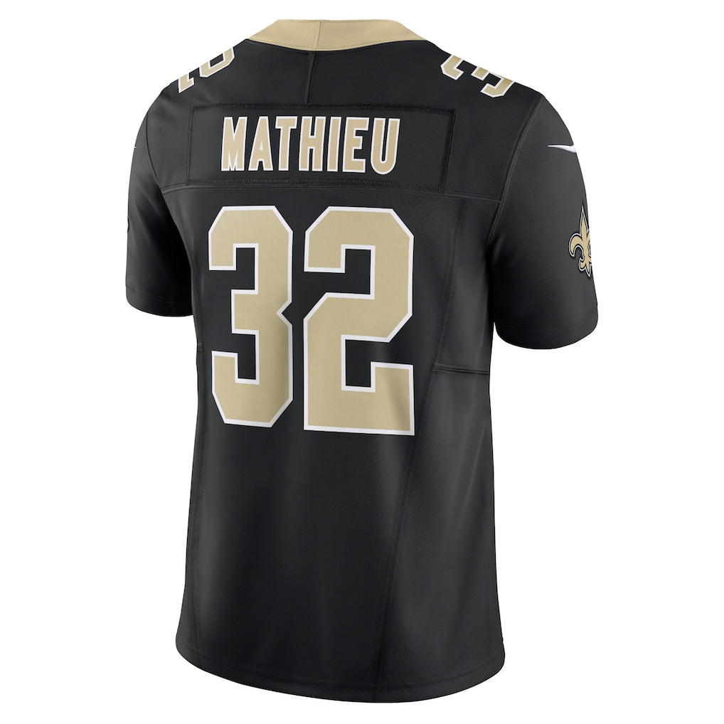 NO.Saints #32 Tyrann Mathieu Black Vapor F.U.S.E. Limited Jersey