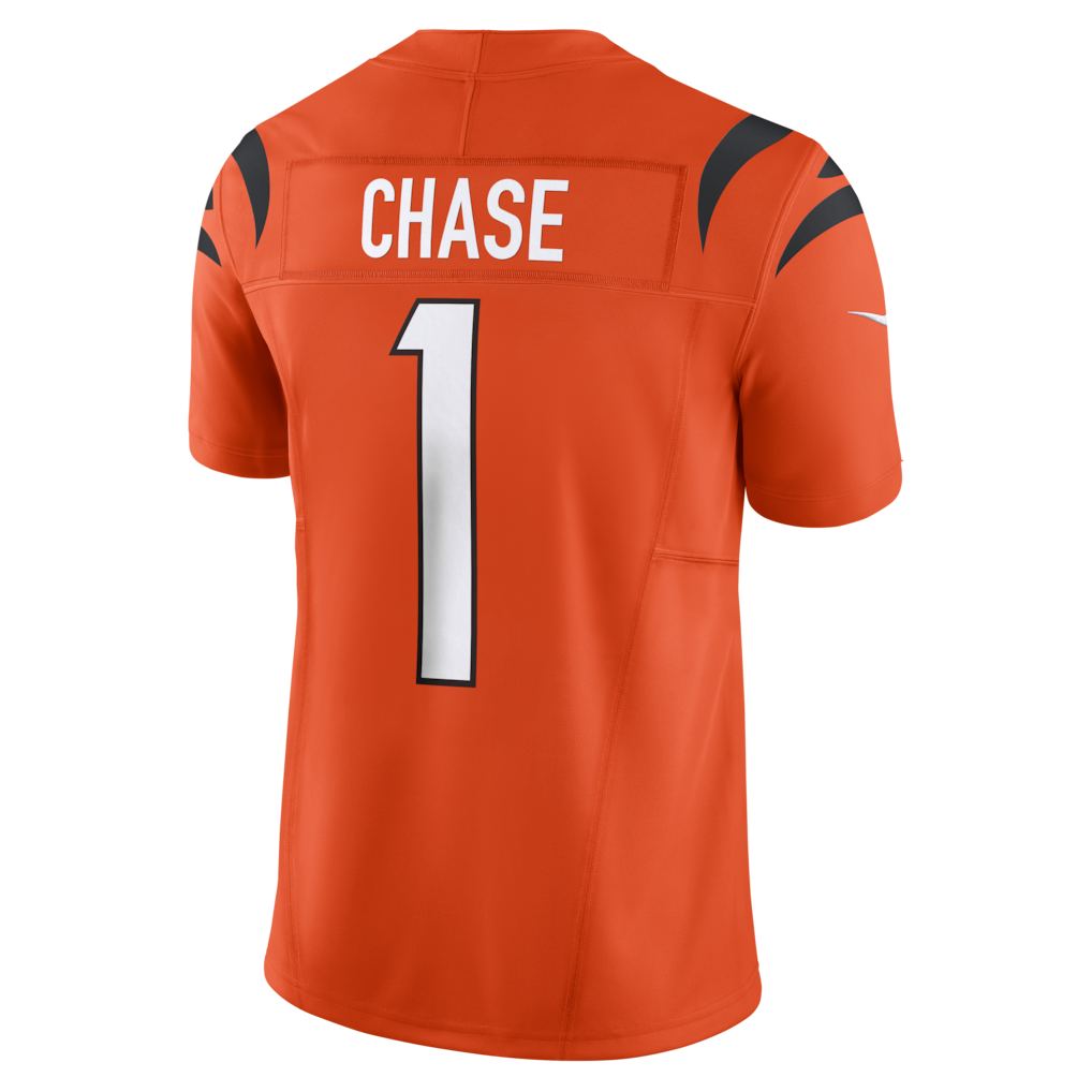 C.Bengals #1 Ja'Marr Chase Orange Vapor F.U.S.E. Limited Jersey