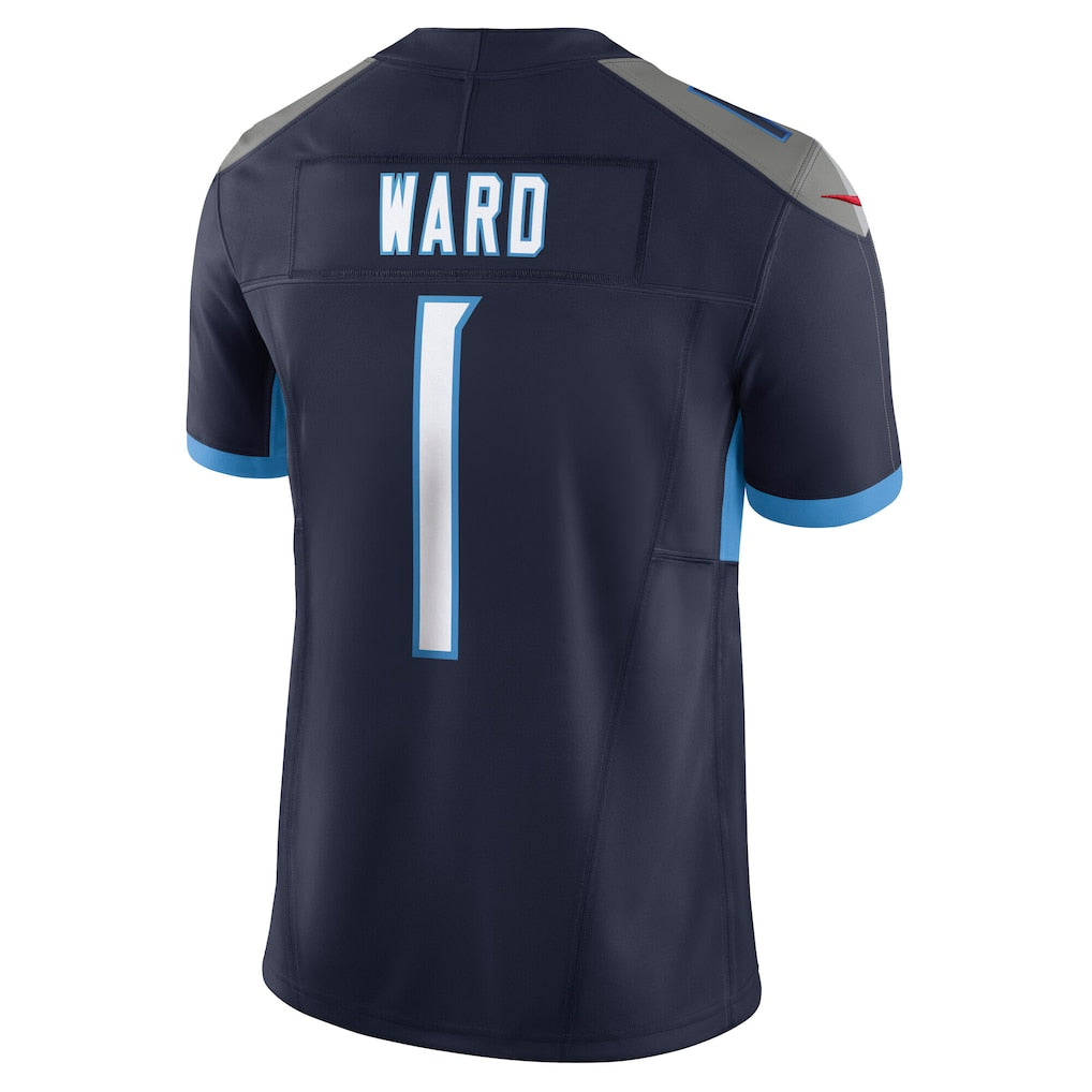 T.Titans #1 Cameron Ward Navy Vapor F.U.S.E. Limited Jersey