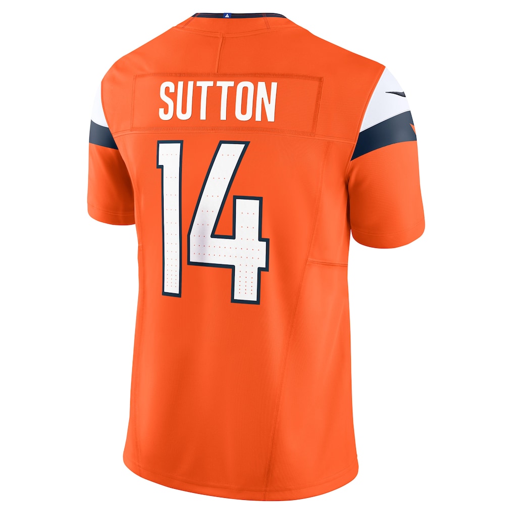 D.Broncos #14 Courtland Sutton Orange Vapor F.U.S.E. Limited Jersey
