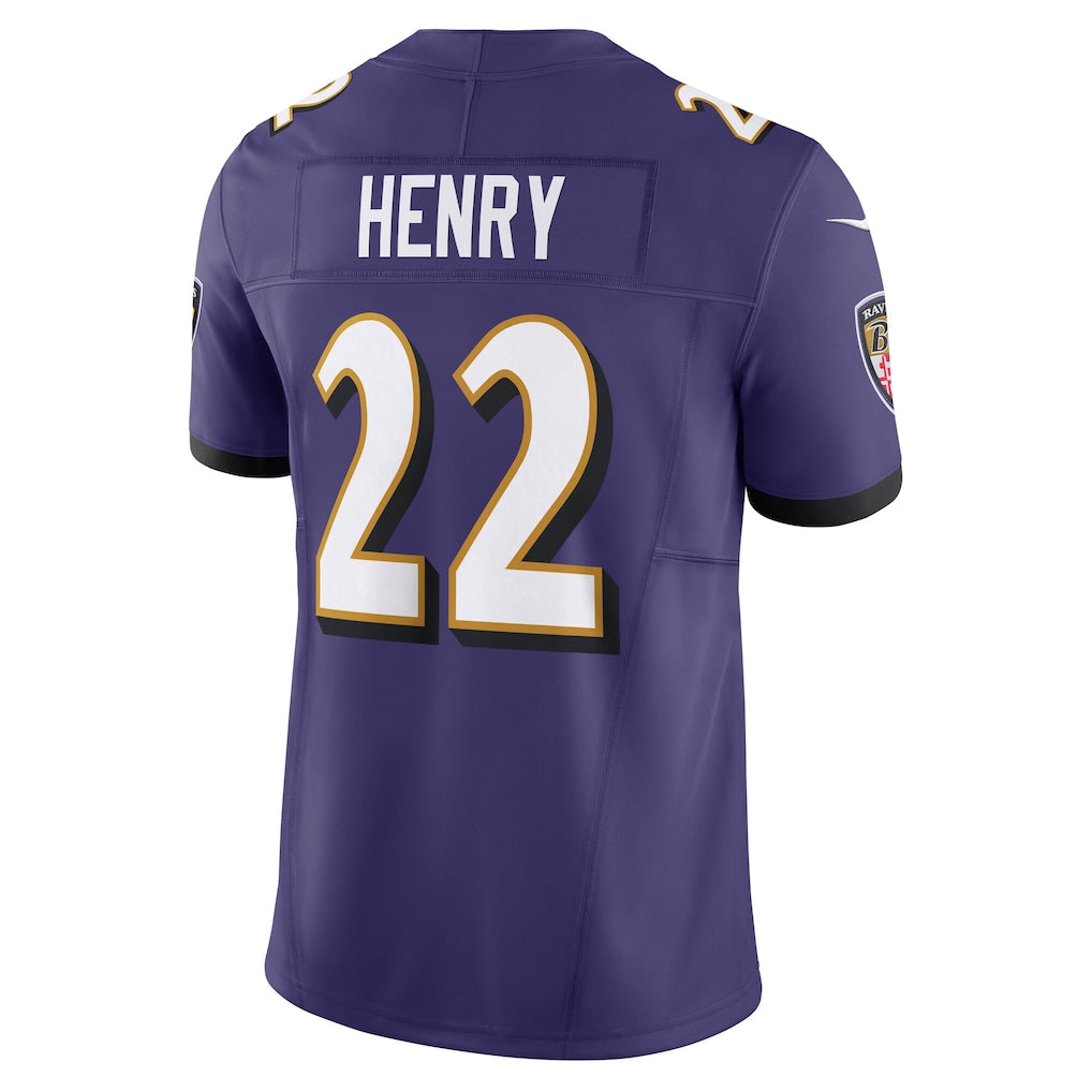 B.Ravens #22 Derrick Henry Purple Vapor F.U.S.E. Limited Jersey