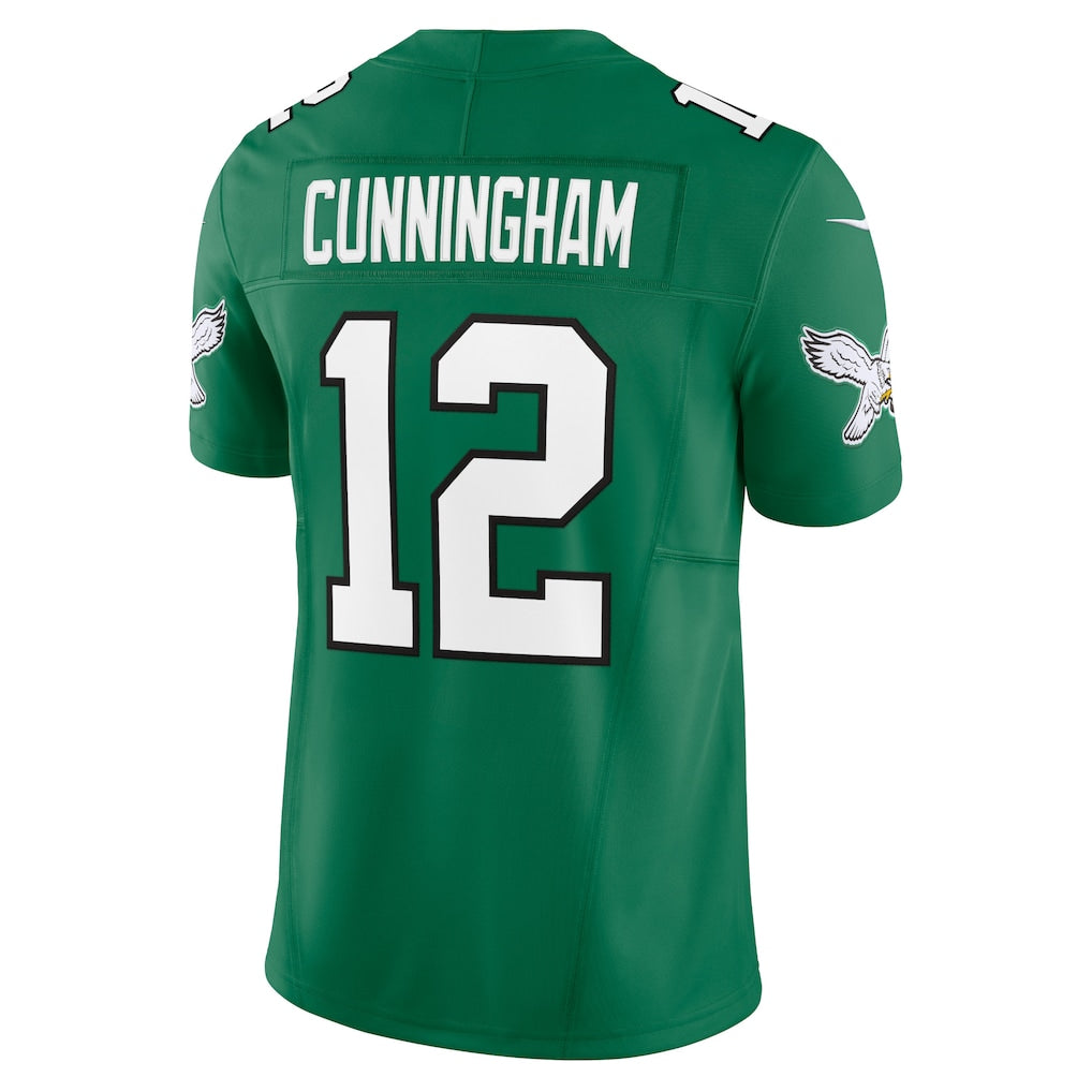 P.Eagles #12 Randall Cunningham Kelly Green Vapor F.U.S.E. Limited Jersey