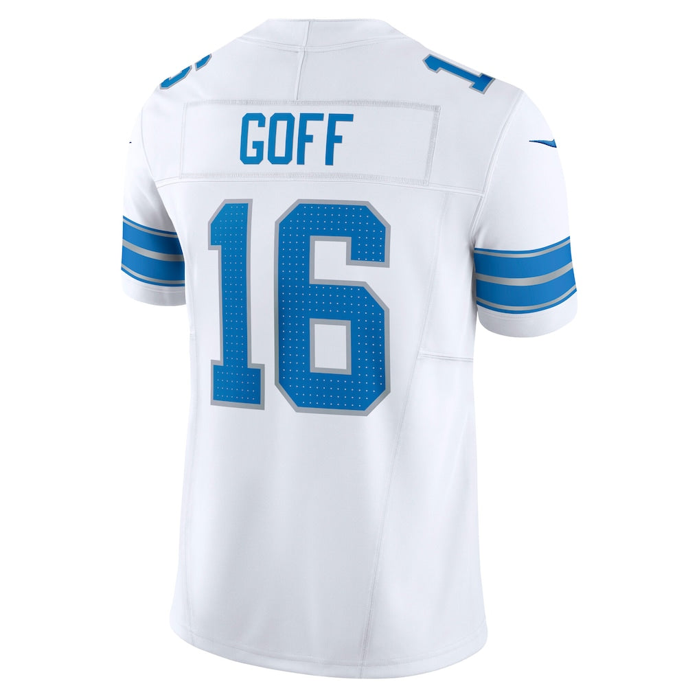 D.Lions #16 Jared Goff White Vapor F.U.S.E. Limited Jersey