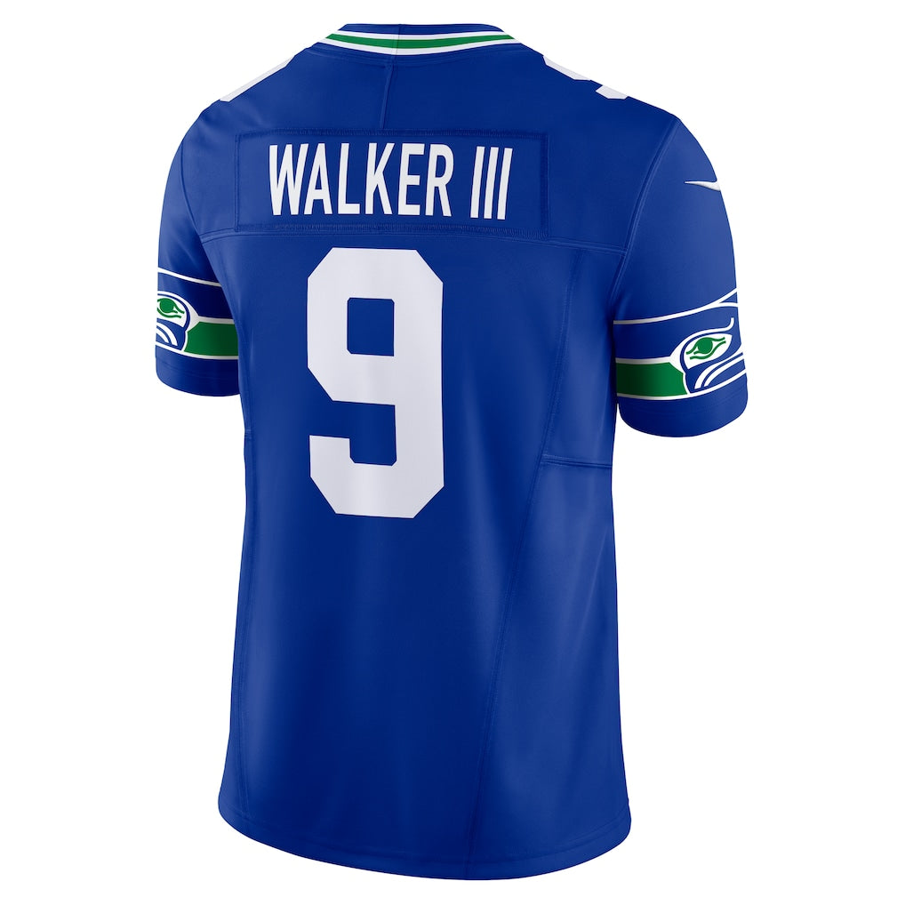 S.Seahawks #9 Kenneth Walker III Royal Vapor F.U.S.E. Limited Jersey