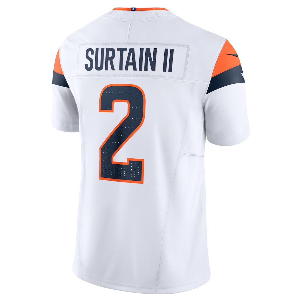 D.Broncos #2 Patrick Surtain II White Vapor F.U.S.E. Limited Jersey