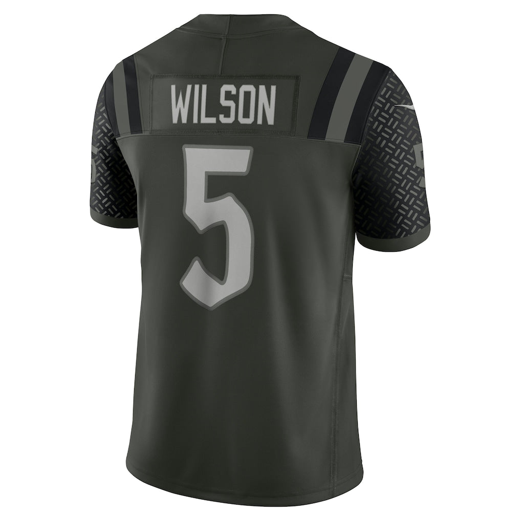 NY.Jets #5 Garrett Wilson Gotham Green Vapor F.U.S.E. Limited Jersey