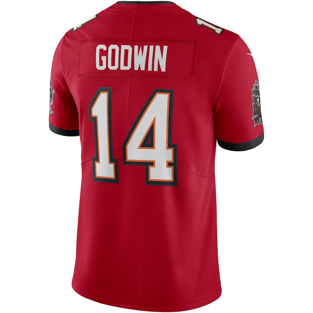 TB.Buccaneers #14 Chris Godwin Red Vapor F.U.S.E. Limited Jersey