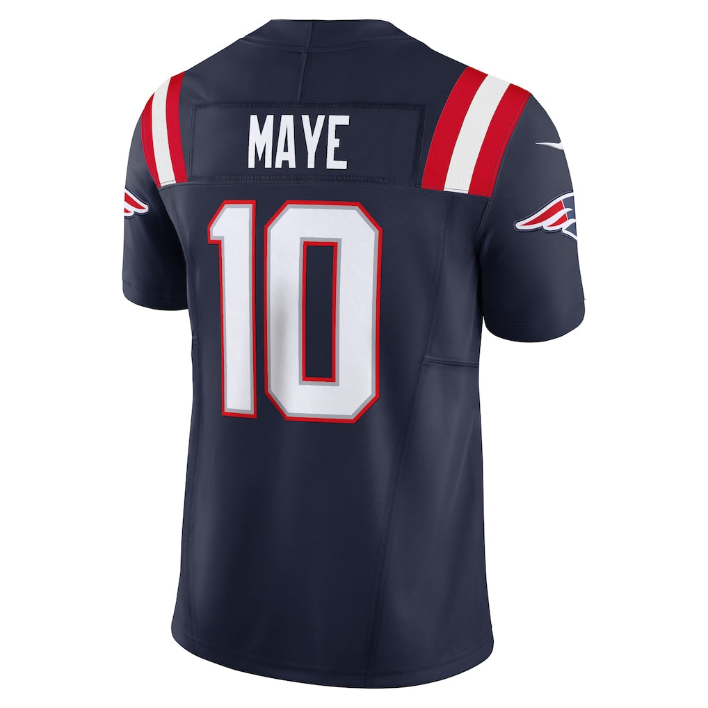 NE.Patriots #10 Drake Maye Navy Vapor F.U.S.E. Limited Jersey