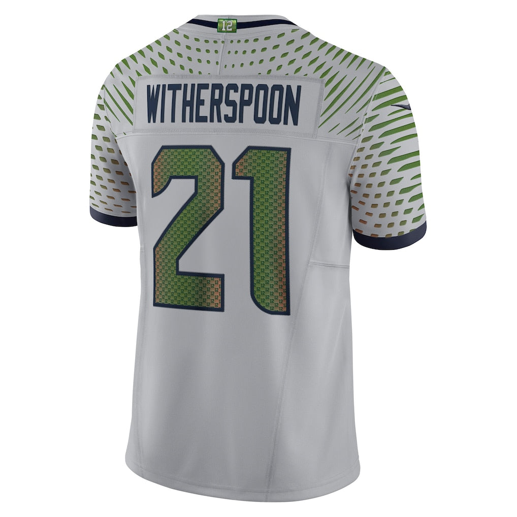 S.Seahawks #21 Devon Witherspoon Wolf Gray Vapor F.U.S.E. Limited Jersey