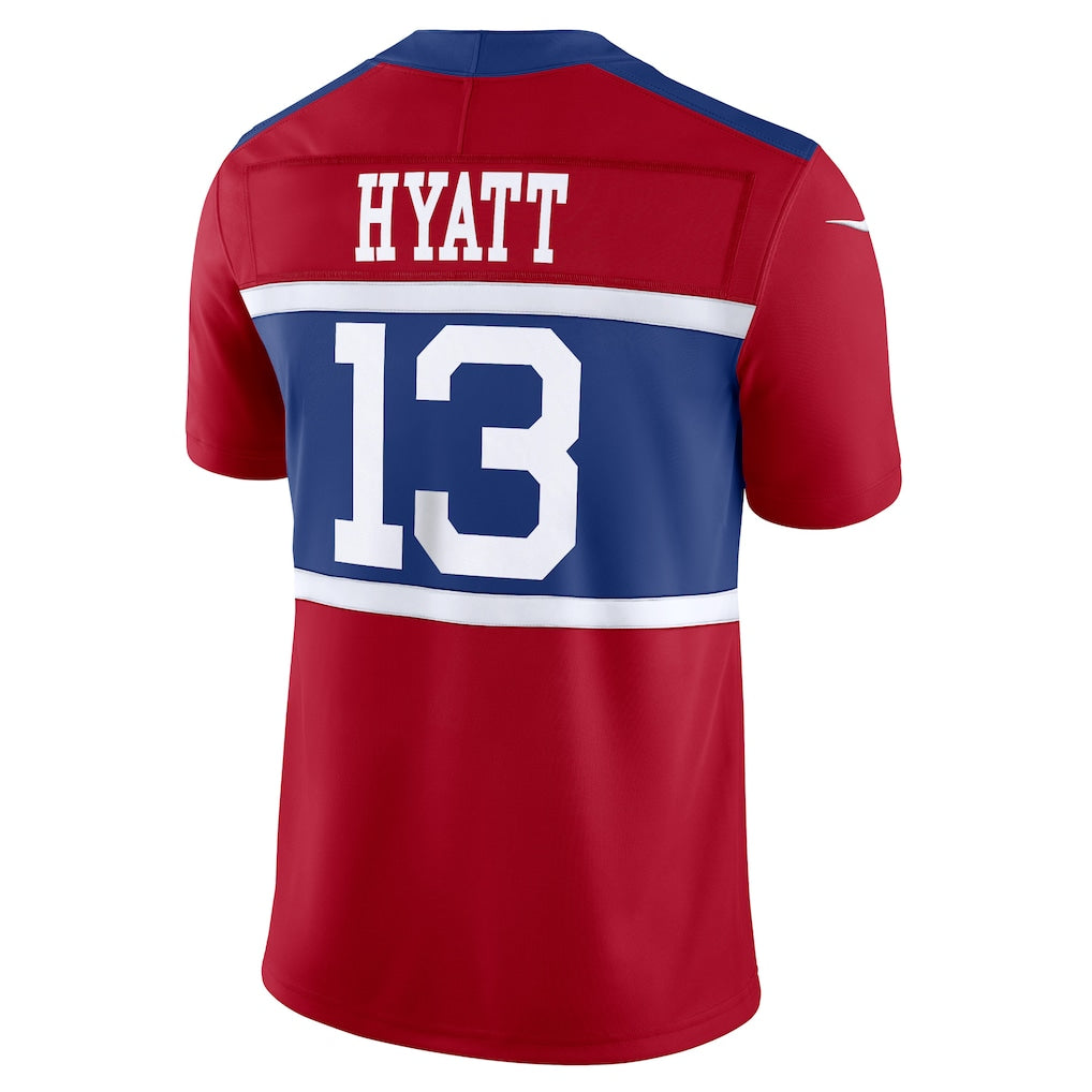 NY.Giants #13 Jalin Hyatt Red Vapor F.U.S.E. Limited Jersey