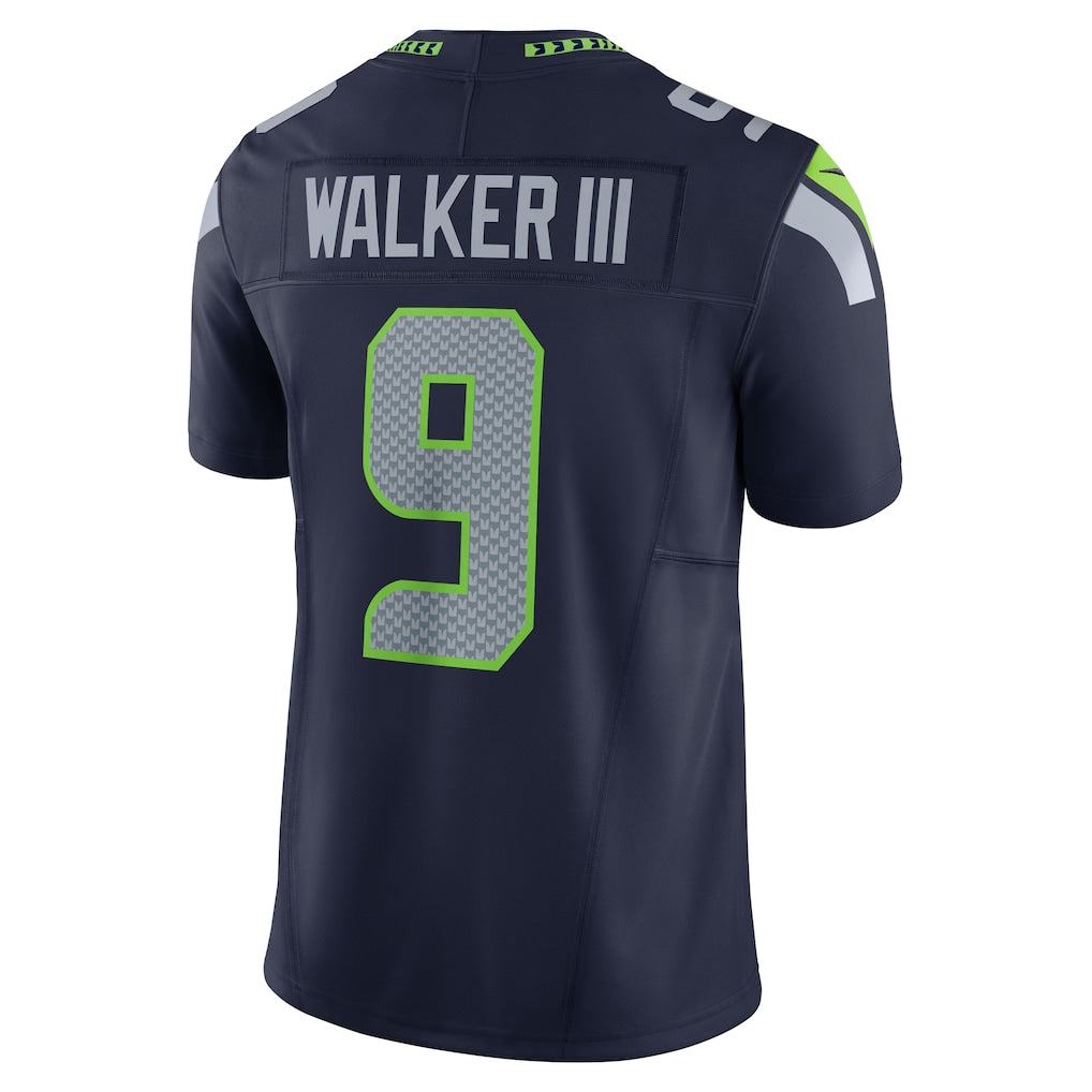 S.Seahawks #9 Kenneth Walker III College Navy Vapor F.U.S.E. Limited Jersey
