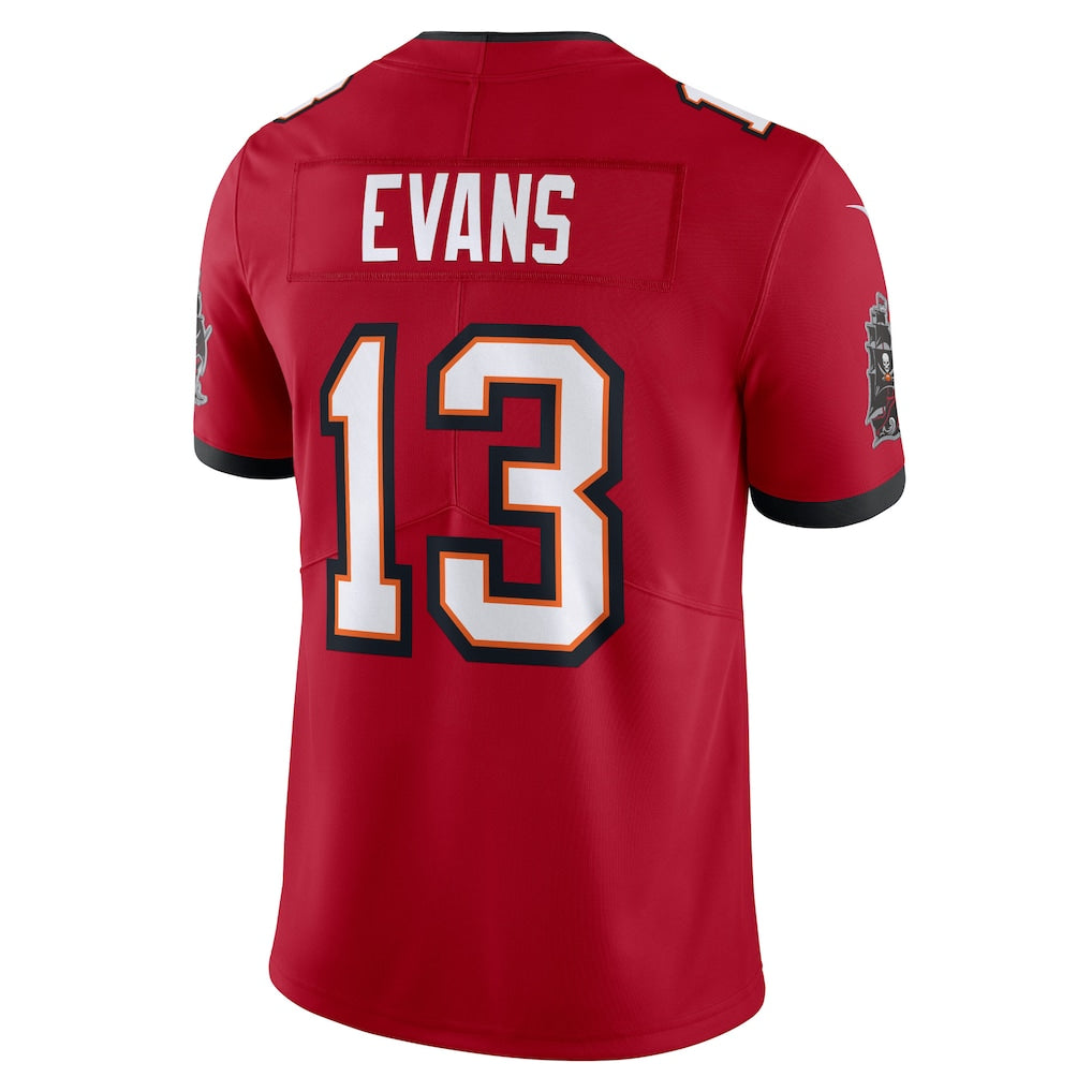 TB.Buccaneers #13 Mike Evans Red Vapor F.U.S.E. Limited Jersey
