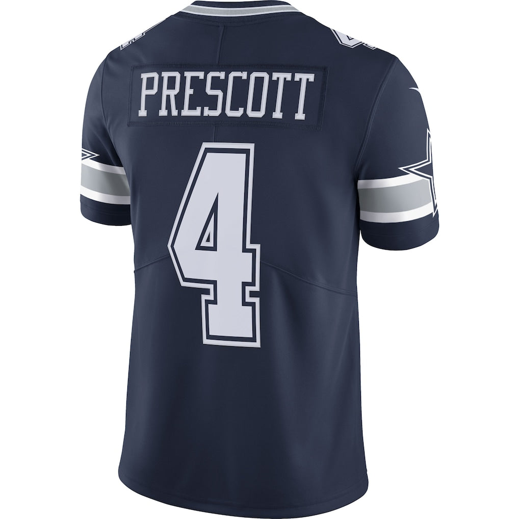 D.Cowboys #4 Dak Prescott Navy Vapor F.U.S.E. Limited Jersey