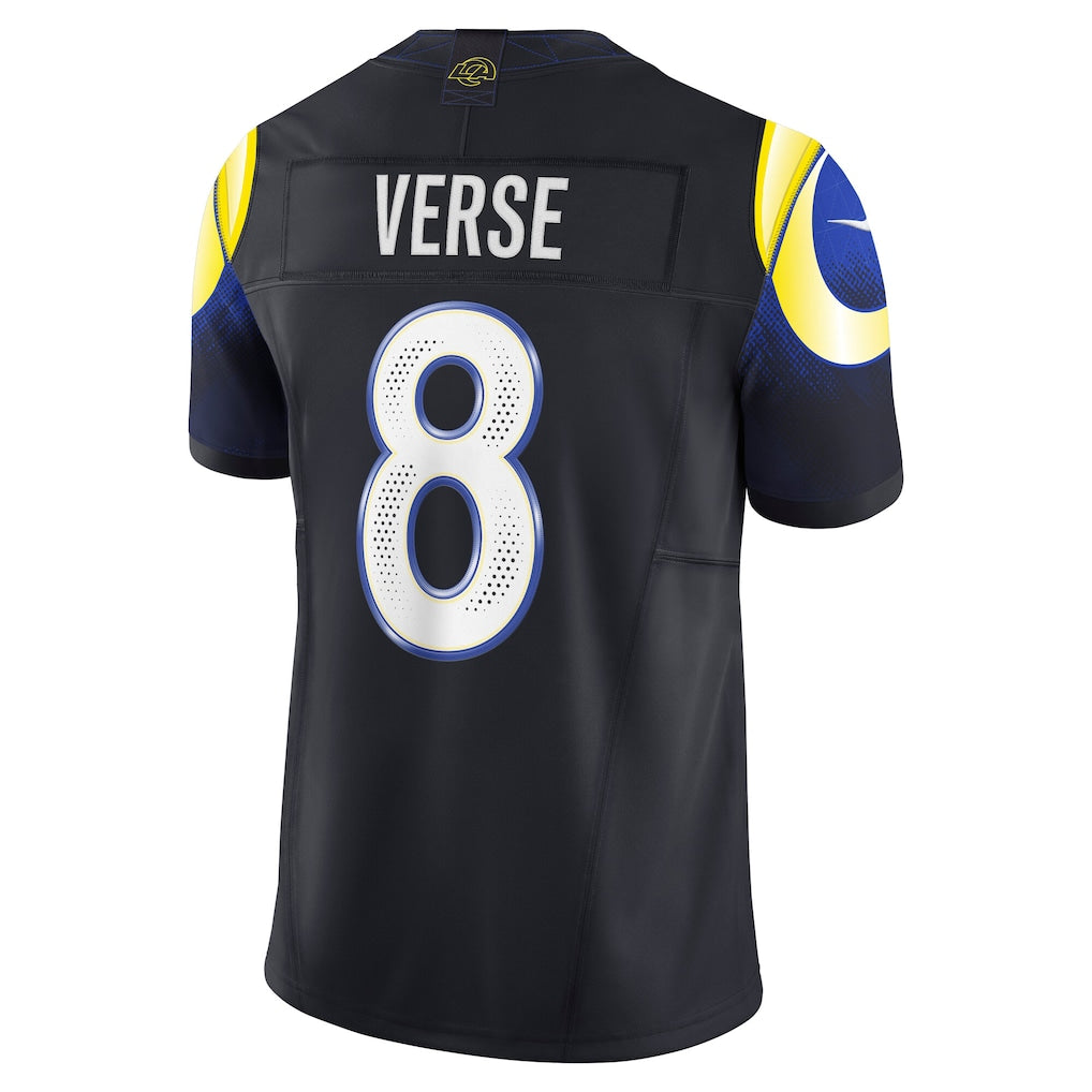 LA.Rams #8 Jared Verse Midnight Blue Vapor F.U.S.E. Limited Jersey