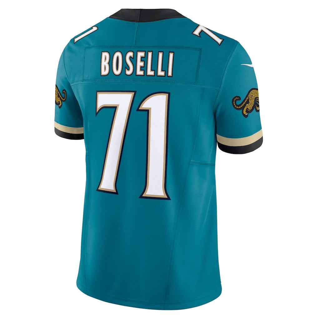 J.Jaguars #71 Tony Boselli Teal Vapor F.U.S.E. Limited Jersey