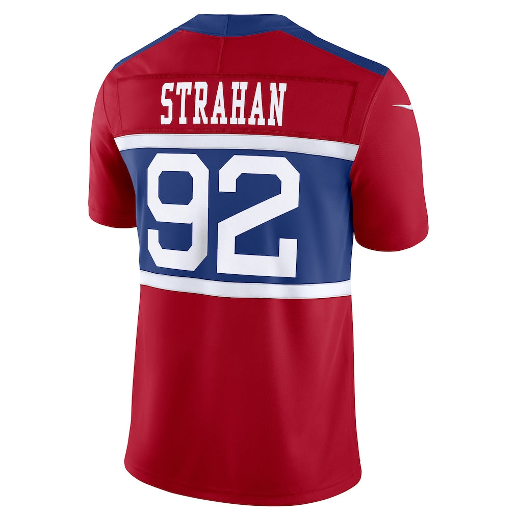 NY.Giants #92 Michael Strahan Red Vapor F.U.S.E. Limited Jersey