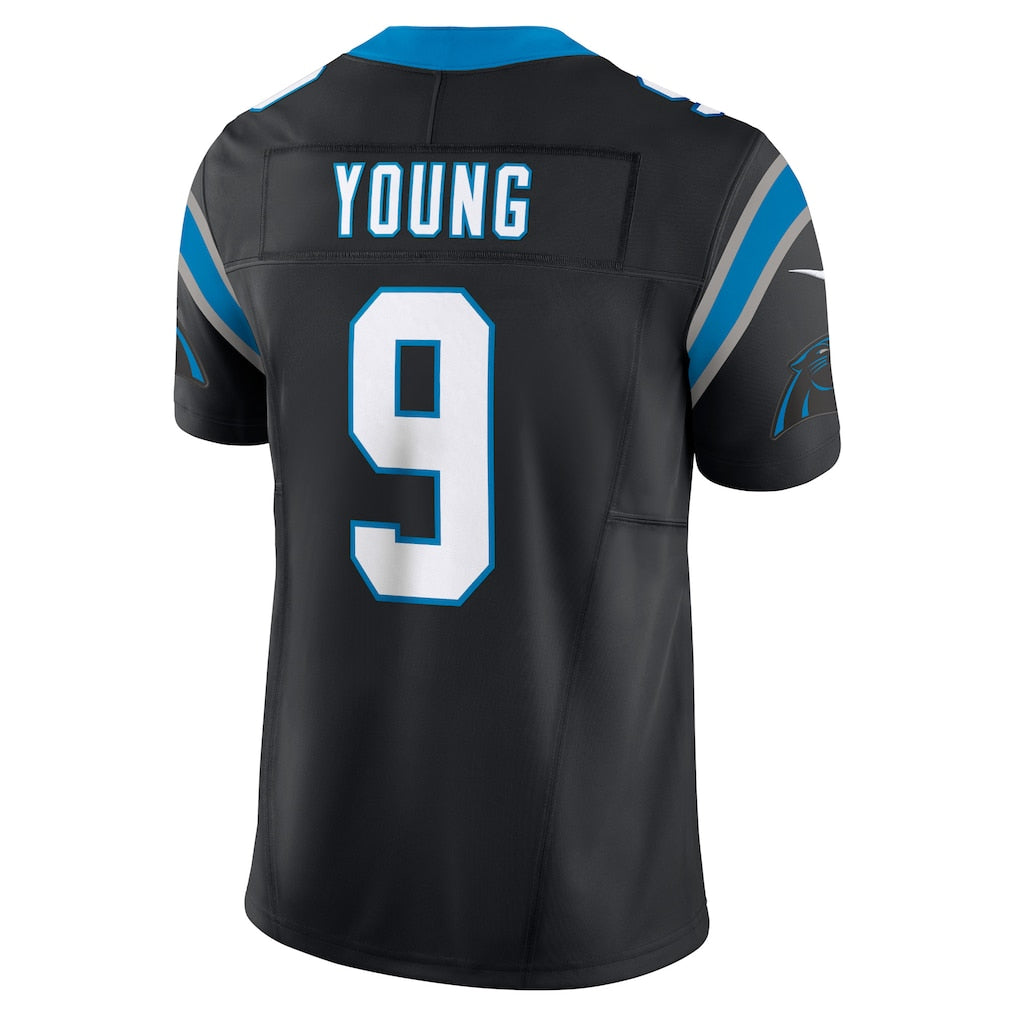 C.Panthers #9 Bryce Young Black Vapor F.U.S.E. Limited Jersey