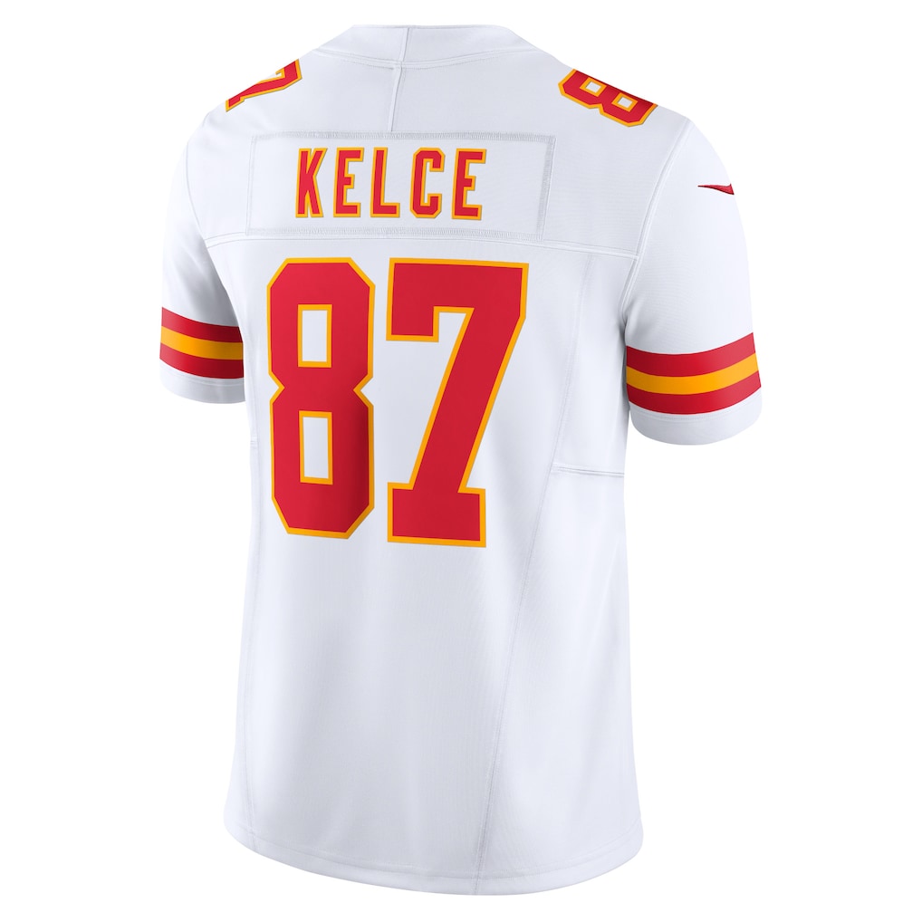 KC.Chiefs #87 Travis Kelce White Vapor F.U.S.E. Limited Jersey