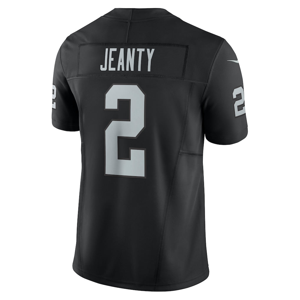 LV.Raiders #2 Ashton Jeanty Black Vapor F.U.S.E. Limited Jersey