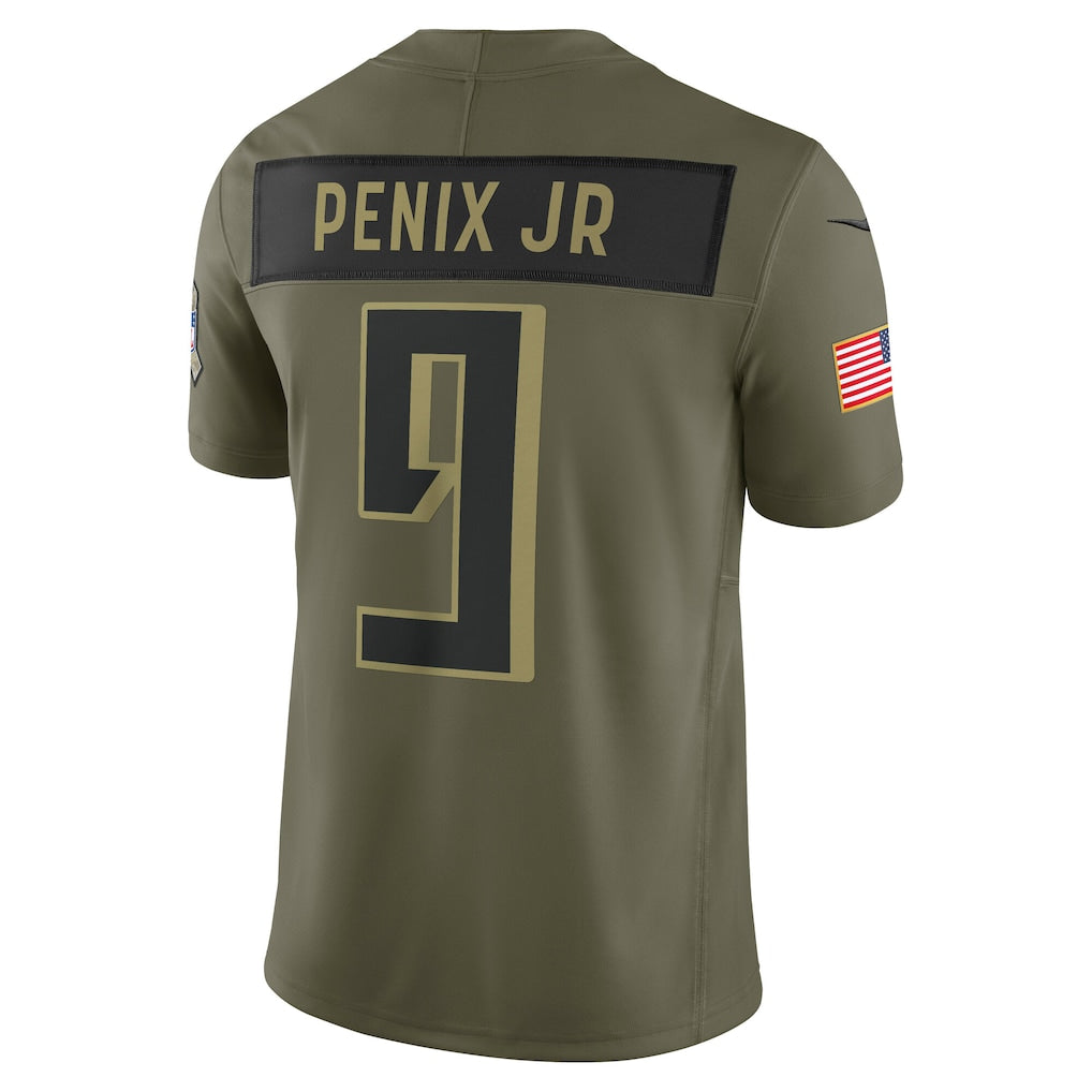 A.Falcons #9 Michael Penix Jr. Olive Vapor F.U.S.E. Limited Jersey