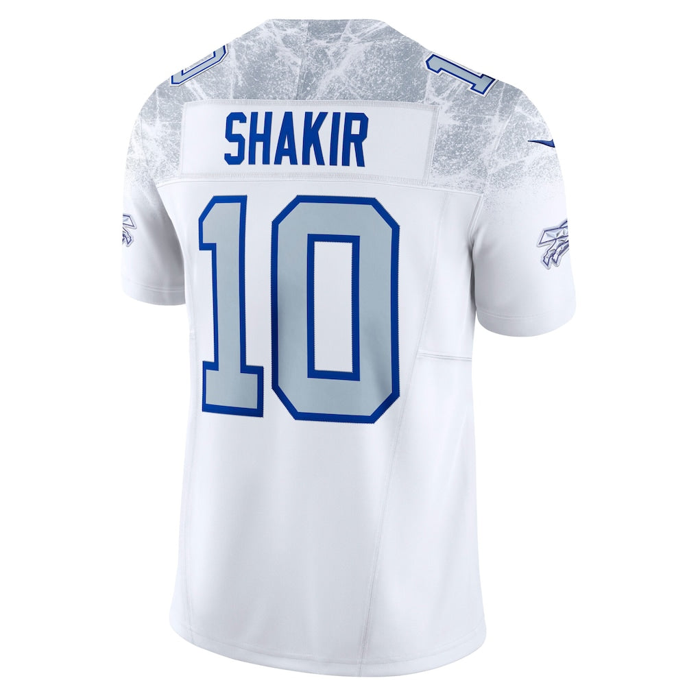 B.Bills #10 Khalil Shakir White Vapor F.U.S.E. Limited Jersey