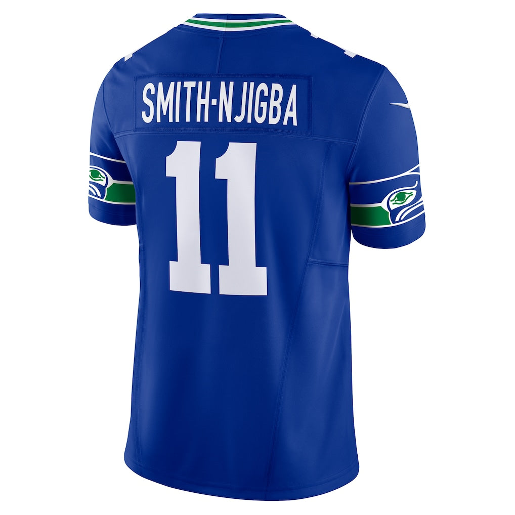 S.Seahawks #11 Jaxon Smith-Njigba Royal Vapor F.U.S.E. Limited Jersey