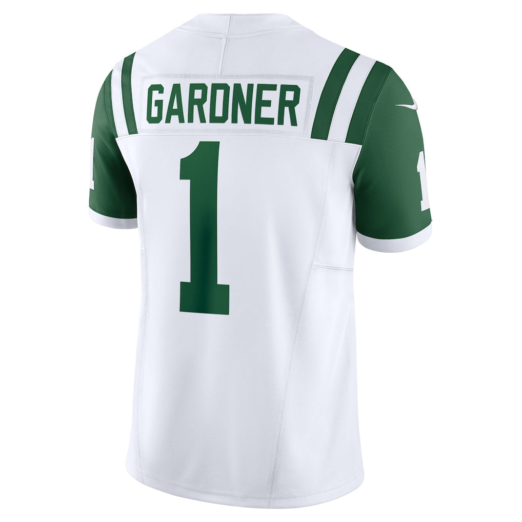 NY.Jets #1 Ahmad Sauce Gardner White Vapor F.U.S.E. Limited Jersey