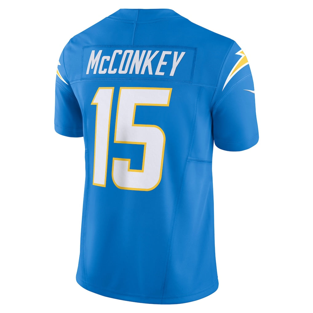 LA.Chargers #15 Ladd McConkey Powder Blue Vapor F.U.S.E. Limited Jersey