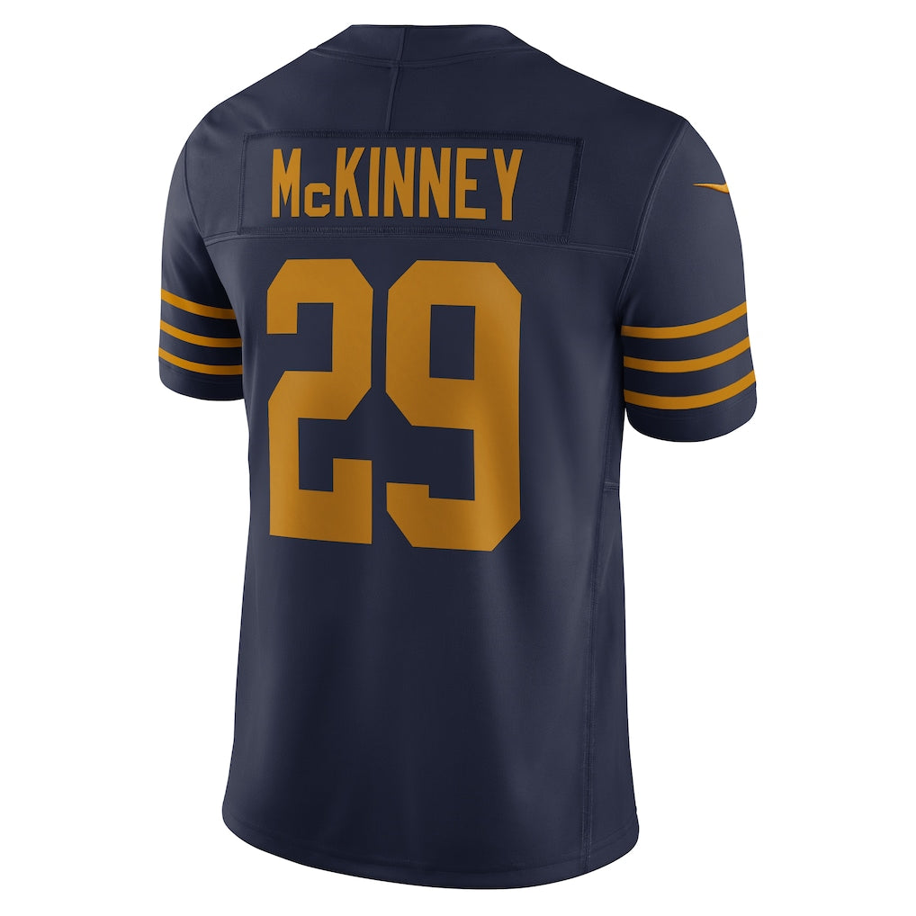 GB.Packers #29 Xavier McKinney Navy Vapor F.U.S.E. Limited Jersey